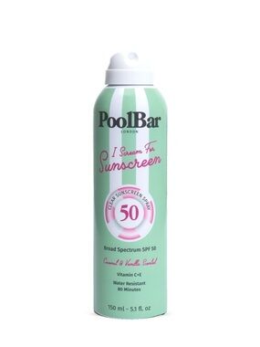 NEW POOLBAR SPRAY SUNSCREEN SPF 50 Clear vitamin C+E coconut vanilla elta md uv